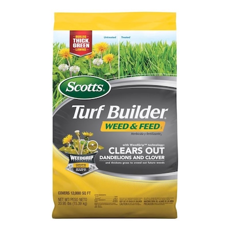 Scotts Scotts Turf Builder Weed & Feed Lawn Fertilizer For Multiple Grass Types 12000 sq ft 25023